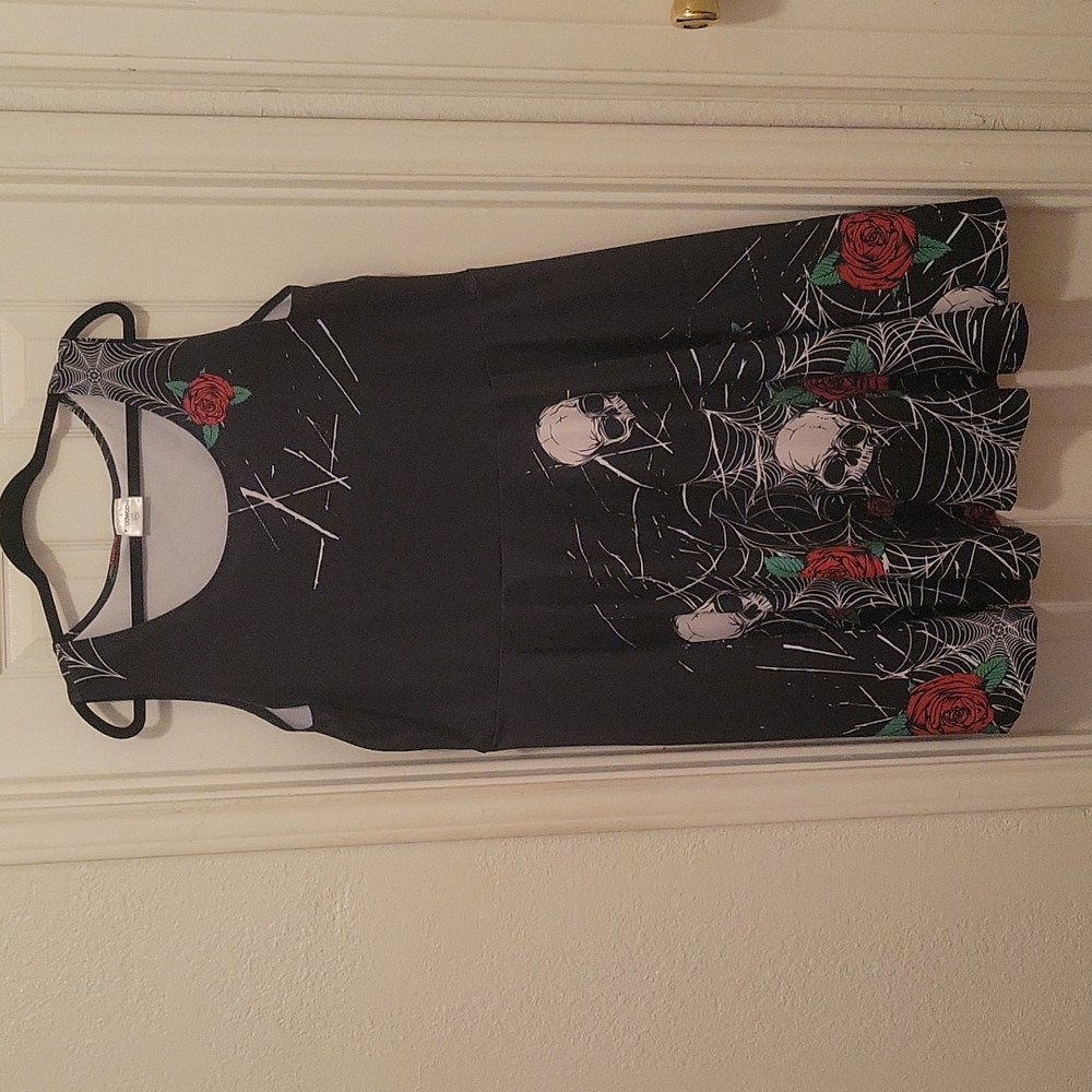 CowCow Skull skater dress, size 4X